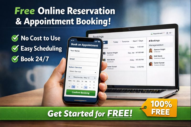 Free online reservation and appointment booking system